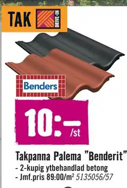 Hornbach Takpanna Palema ”Benderit” erbjuda