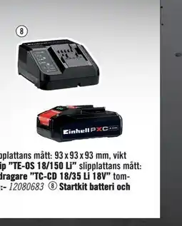 Hornbach Startkit batteri och laddare ”PXC 18V” erbjuda