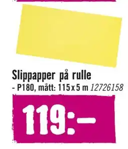 Hornbach Slippapper på rulle erbjuda