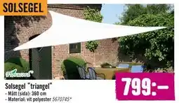 Hornbach Solsegel ”triangel” erbjuda
