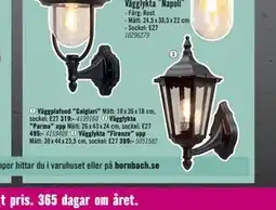 Hornbach Vägglykta ”Firenze” upp erbjuda