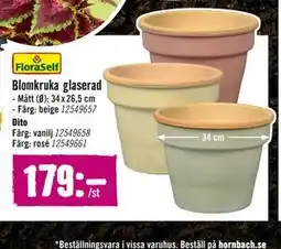 Hornbach Blomkruka glaserad erbjuda