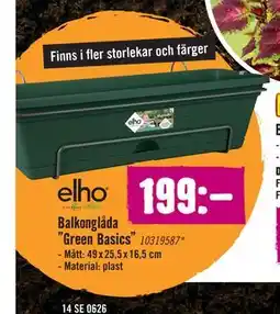 Hornbach Balkonglåda ”Green Basics” erbjuda