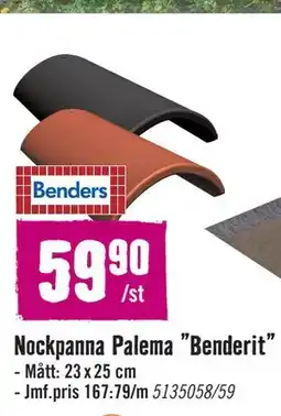 Hornbach Nockpanna Palema ”Benderit” erbjuda