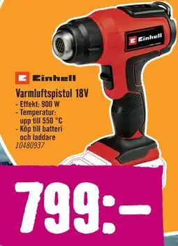 Hornbach Varmluftspistol 18V erbjuda