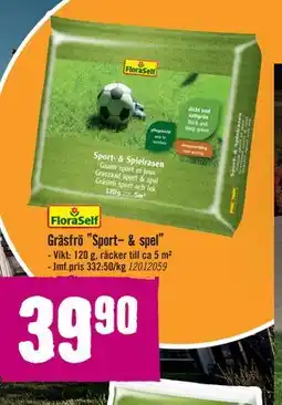 Hornbach Gräsfrö ”Sport- & spel” erbjuda