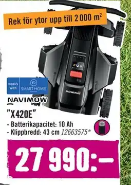 Hornbach NAVIMOW ”X420E” erbjuda