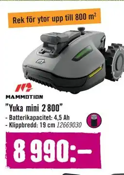 Hornbach ”Yuka mini 2 800” erbjuda