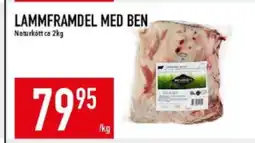 Matdax Lammframdel med ben naturkött ca erbjuda