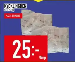 Matdax Kycklingben rose p erbjuda