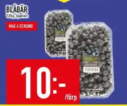 Matdax Blåbär , spanien erbjuda