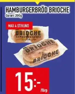 Matdax Hamburgerbröd brioche garant erbjuda