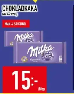 Matdax Chokladkaka milka erbjuda