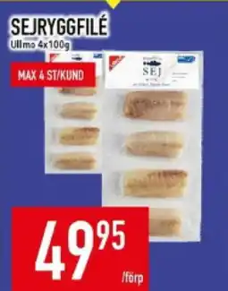 Matdax Sejryggfilé ullmo erbjuda