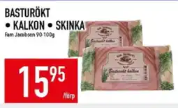 Matdax Basturökt • kalkon • skinka erbjuda