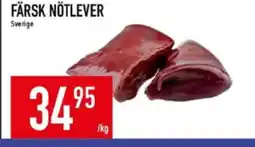 Matdax FÄRSK NÖTLEVER Sverige erbjuda