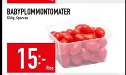 Matdax Babyplommontomater erbjuda