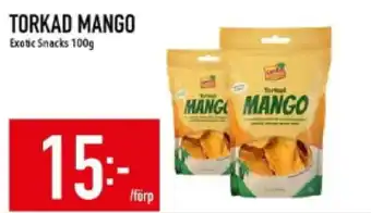 Matdax Torkad mango erbjuda