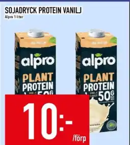 Matdax Sojadryck protein vanilj Alpro erbjuda