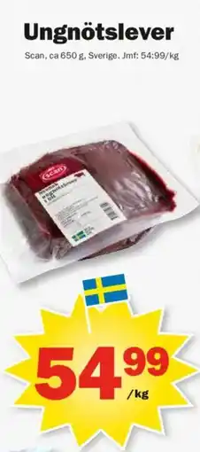 Pekås Ungnötslever erbjuda