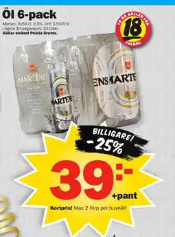 Pekås Öl 6-pack erbjuda