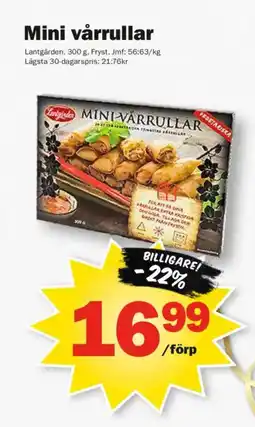 Pekås Mini vårrullar erbjuda