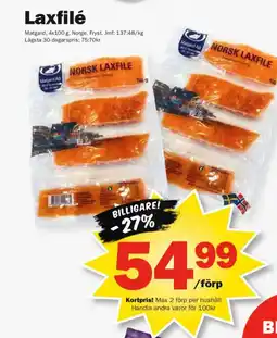 Pekås Laxfilé erbjuda