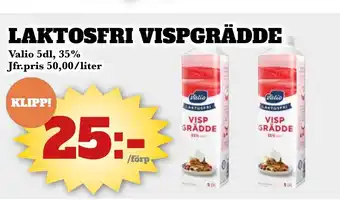 Laktosfri vispgrädde