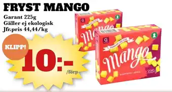 Fryst mango