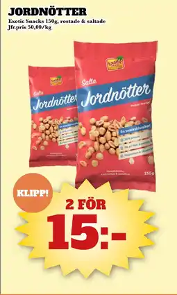 Bonum Matmarknad Jordnötter erbjuda