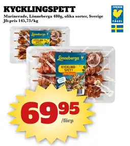 Bonum Matmarknad Kycklingspett erbjuda