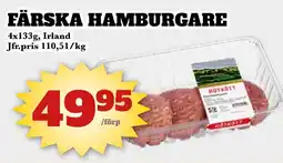 Bonum Matmarknad Färska hamburgare erbjuda