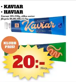 Bonum Matmarknad Kaviar haviar erbjuda