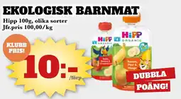 Bonum Matmarknad Ekologisk barnmat erbjuda