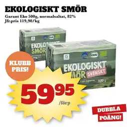 Bonum Matmarknad Ekologiskt smör erbjuda