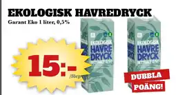 Bonum Matmarknad Ekologisk havredryck erbjuda