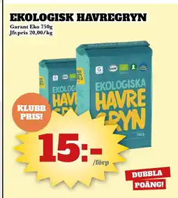 Bonum Matmarknad Ekologisk havregryn erbjuda