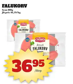 Bonum Matmarknad Falukorv erbjuda