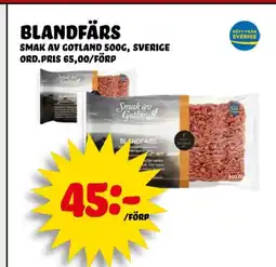 Nelins Blandfärs erbjuda