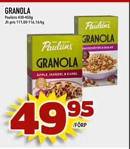 Nelins Granola erbjuda