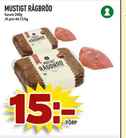 Nelins Mustigt rågbröd erbjuda