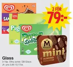 Matöppet Glass erbjuda