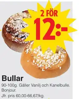 Matöppet Bullar erbjuda