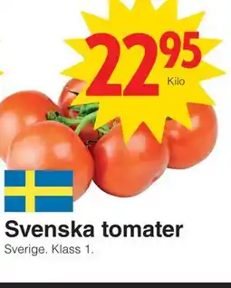 Matöppet Svenska tomater erbjuda
