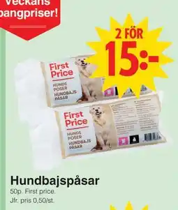 Matöppet Hundbajspåsar erbjuda