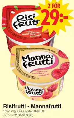 Matöppet Risifrutti - Mannafrutti erbjuda