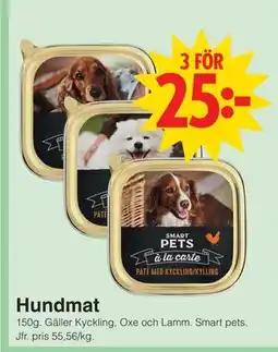 Matöppet Hundmat erbjuda