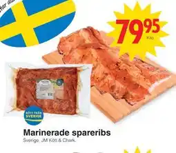 Matöppet Marinerade spareribs erbjuda