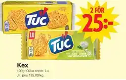 Matöppet Kex erbjuda
