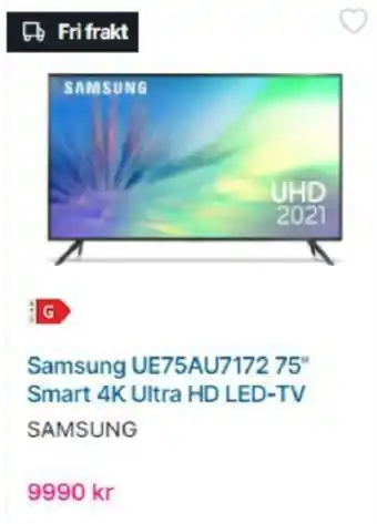 Samsung UE75AU7172 75" Smart 4K Ultra HD LED-TV